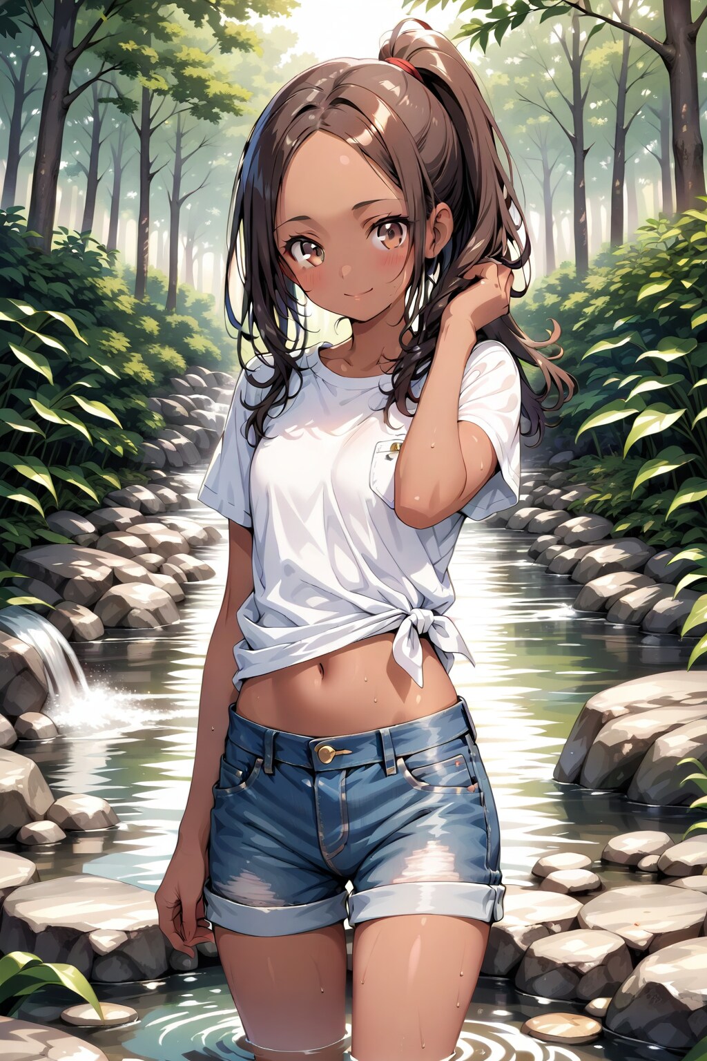 川遊び