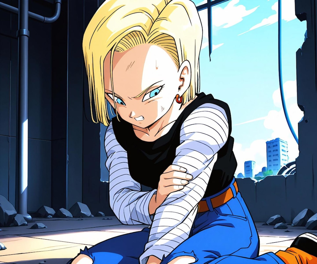 意識を取り戻す18号