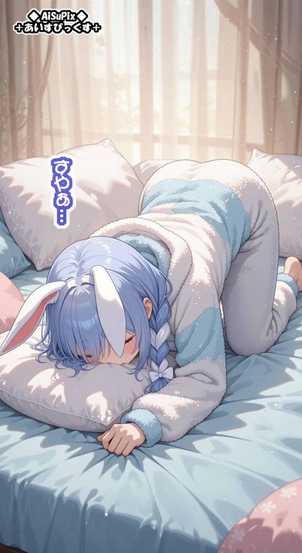 💙AiSuPix／お寝坊さんの日曜日ぺこらマミー💙
