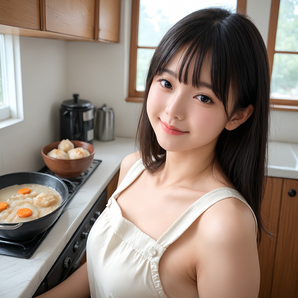 架空キッチン美女2'