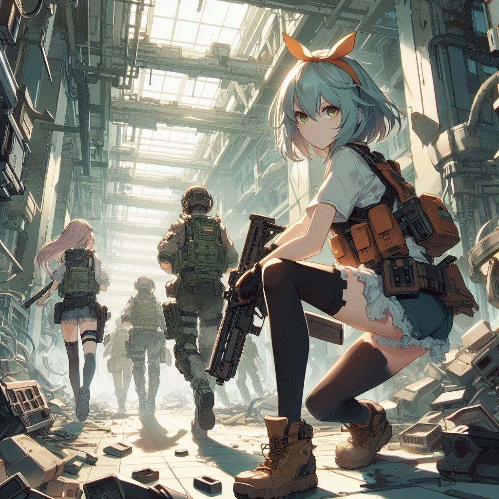 サバゲーの最中・・・だったら良いなぁ・・・