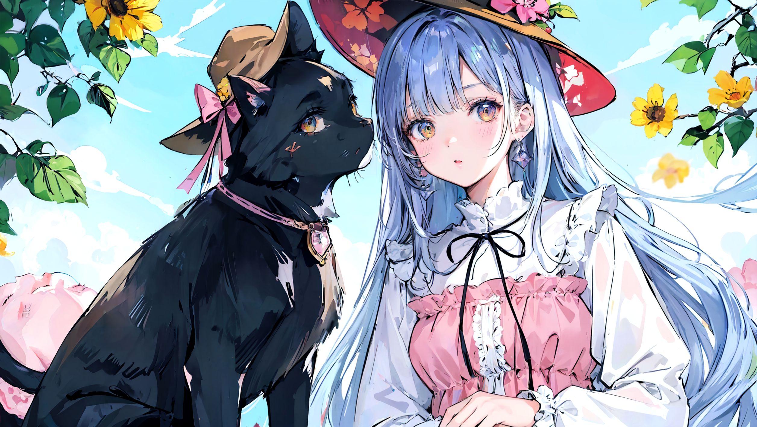 魔女さんと使い魔さん | の人気AIイラスト・グラビア