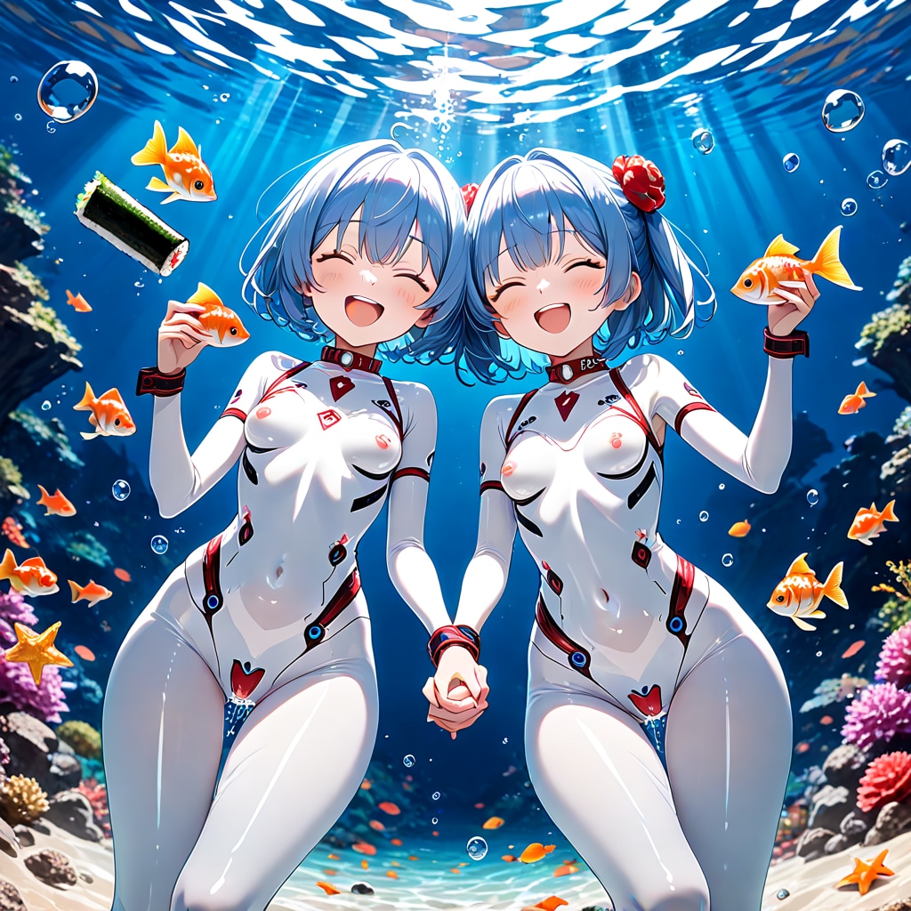 稀にすしが泳ぐ海