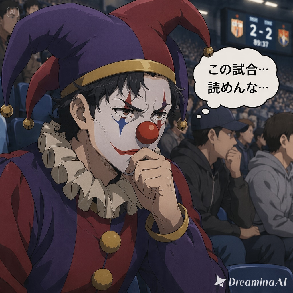 観戦する道化師さん