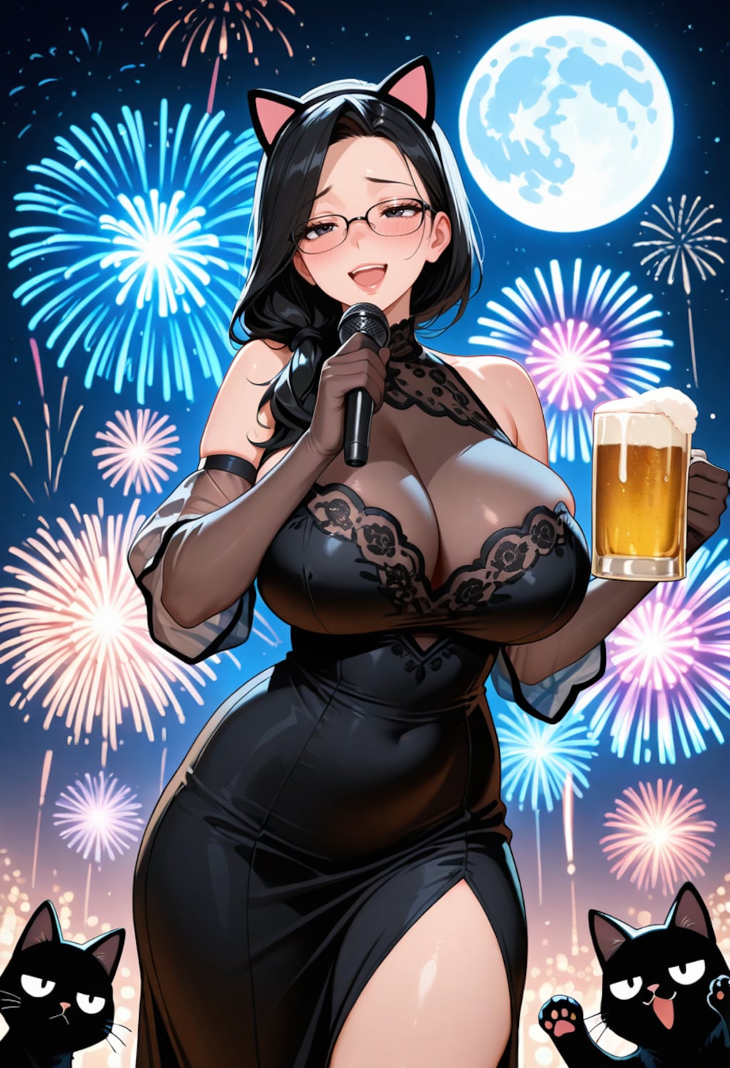 ビールと月夜と猫耳演歌
