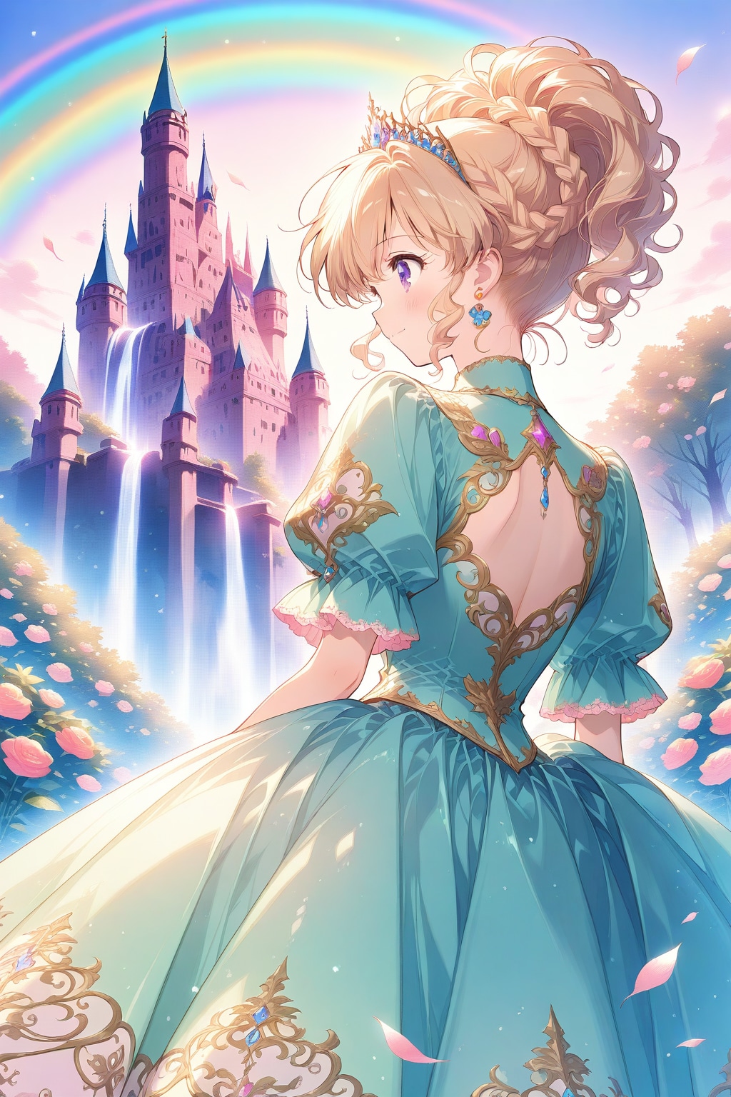 髪をアップしたミント姫