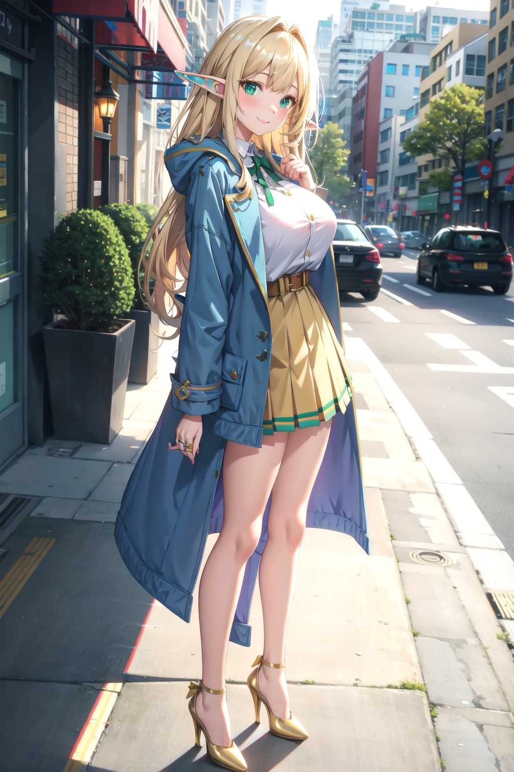 カジュアルな外出着 | の人気AIイラスト・グラビア