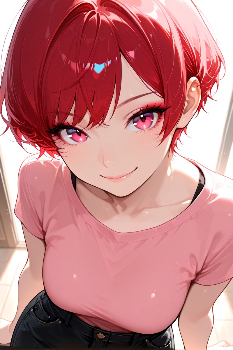 赤アイシャドウ