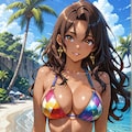 褐色ビキニギャル72 5枚目