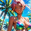 褐色ビキニギャル72 3枚目