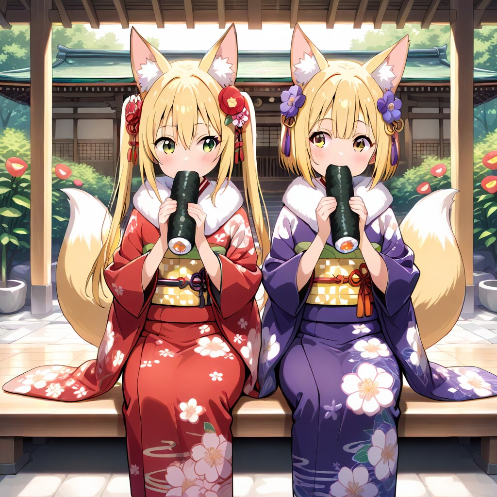 恵方巻もぐもぐ