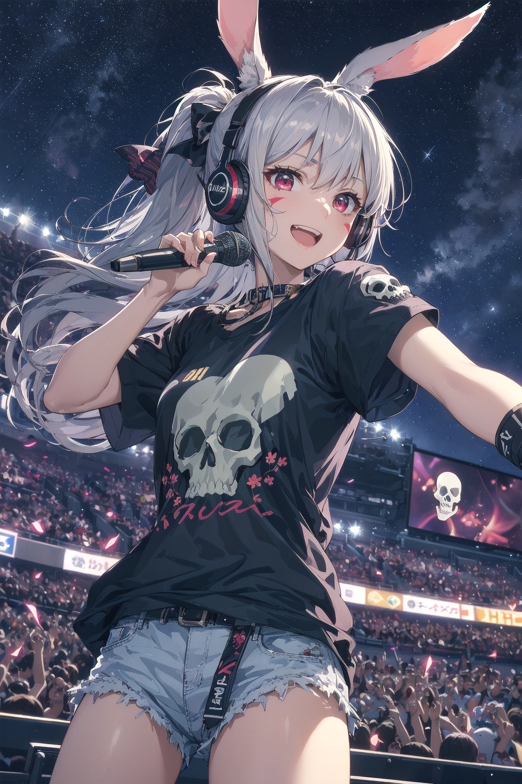ドクロの歌姫なのです🎤🐰🎶