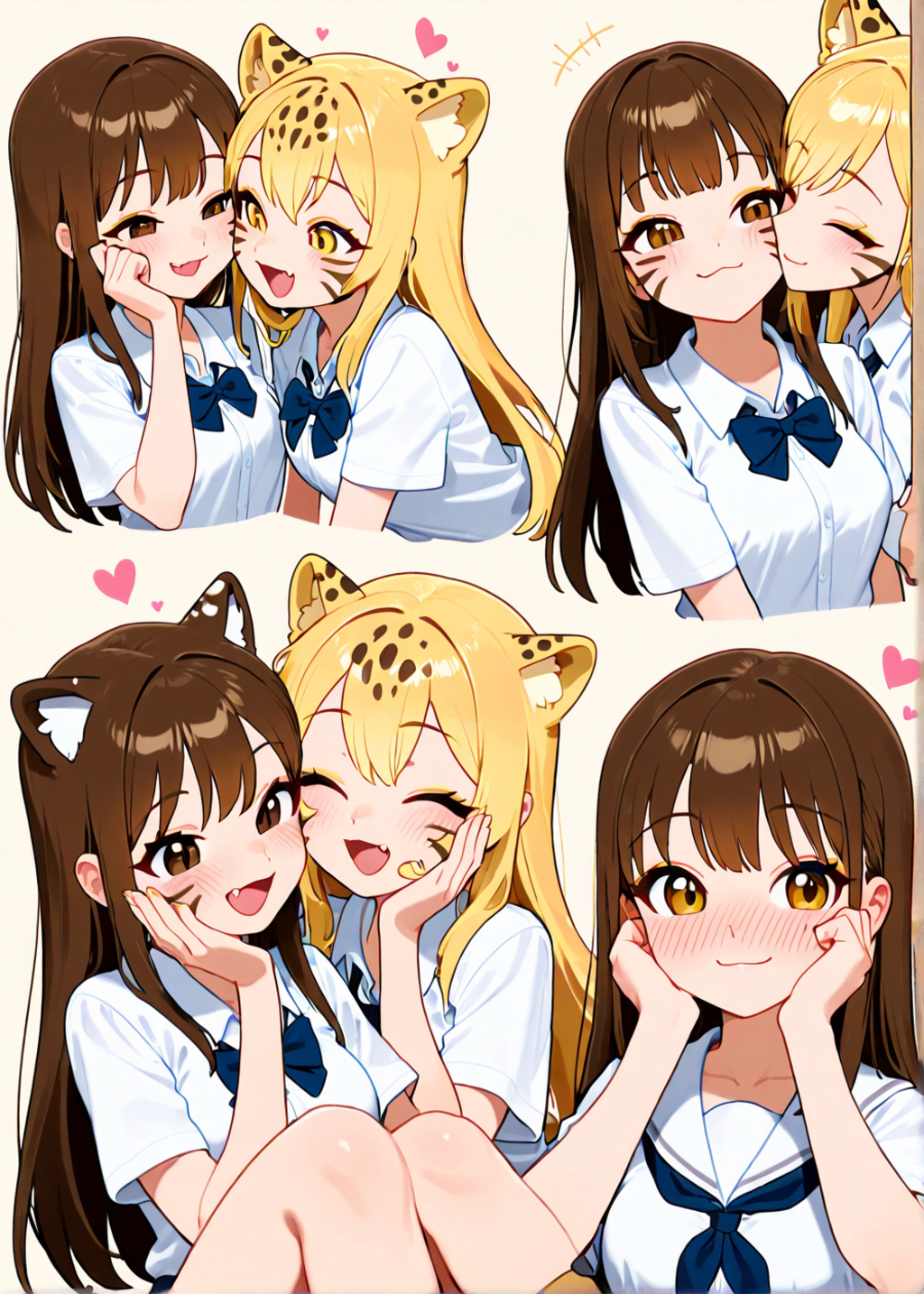 チーターちゃんはスキンシップが好き