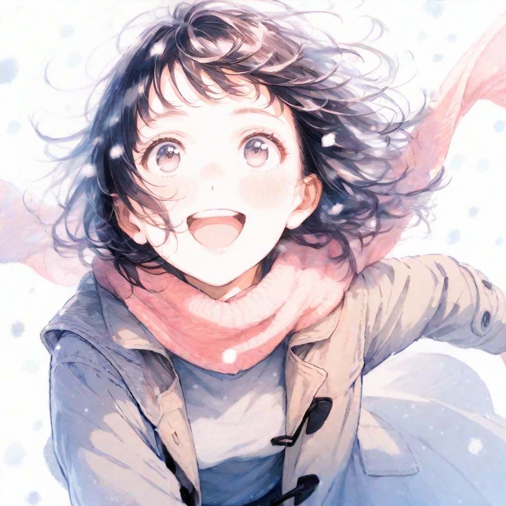 雪に心がはしゃぎ出す