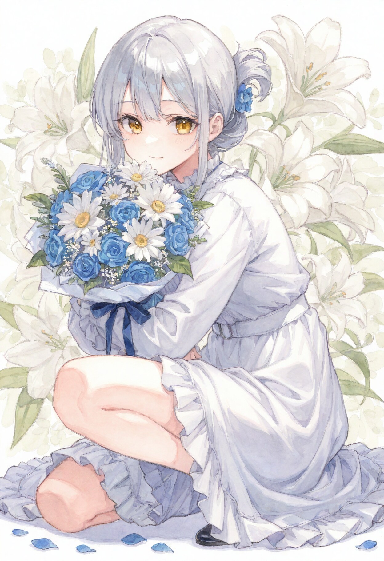 看板娘　flowers
