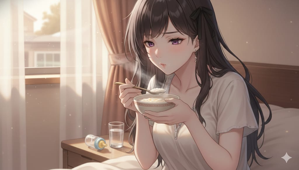 おかゆ、ふーふー