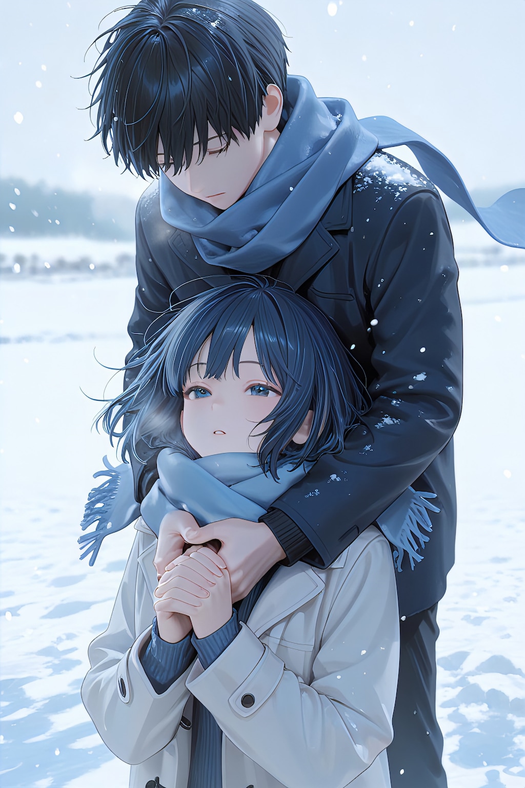 吹雪の中の切ない誓い