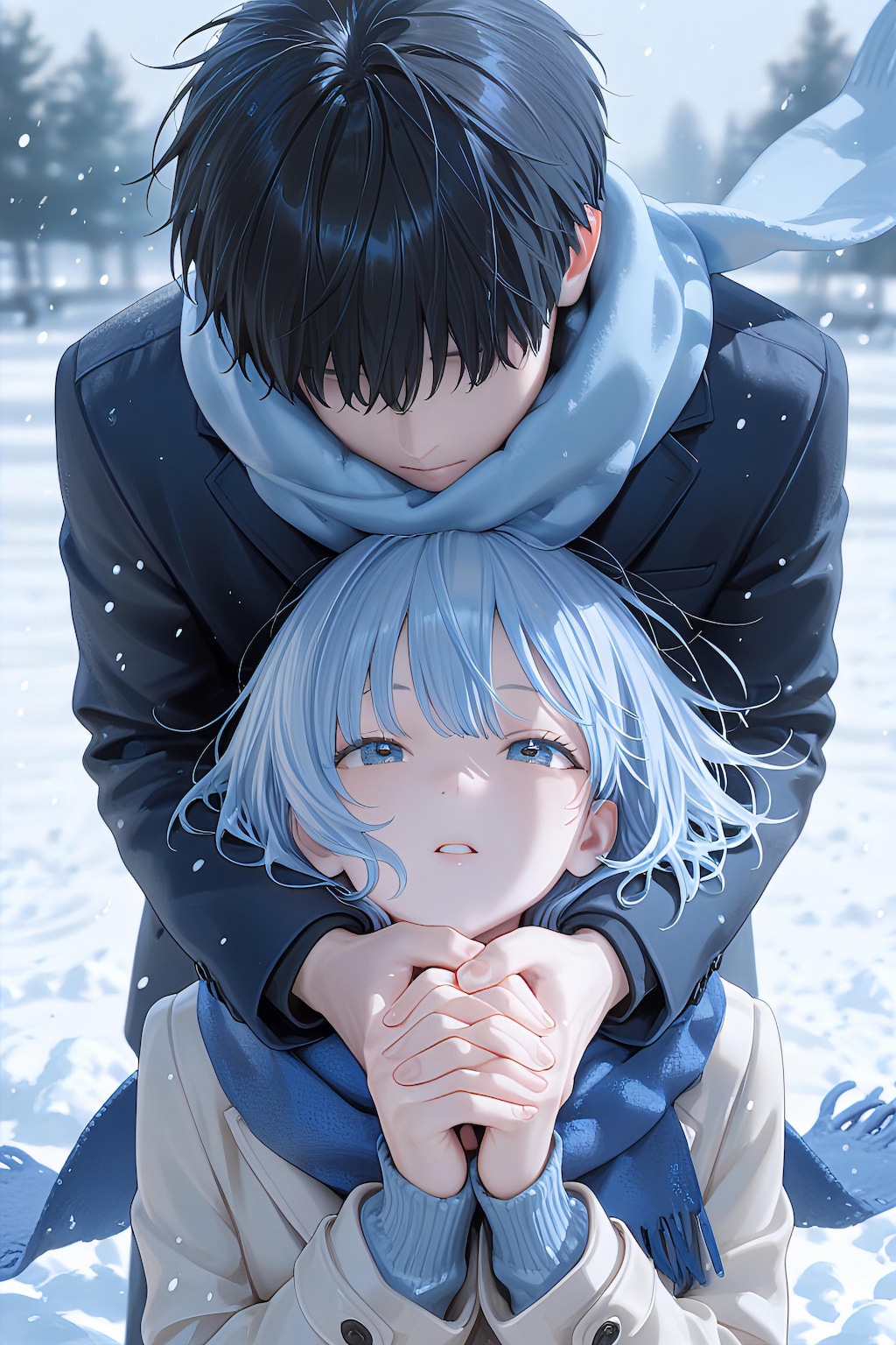 吹雪の中の切ない誓い