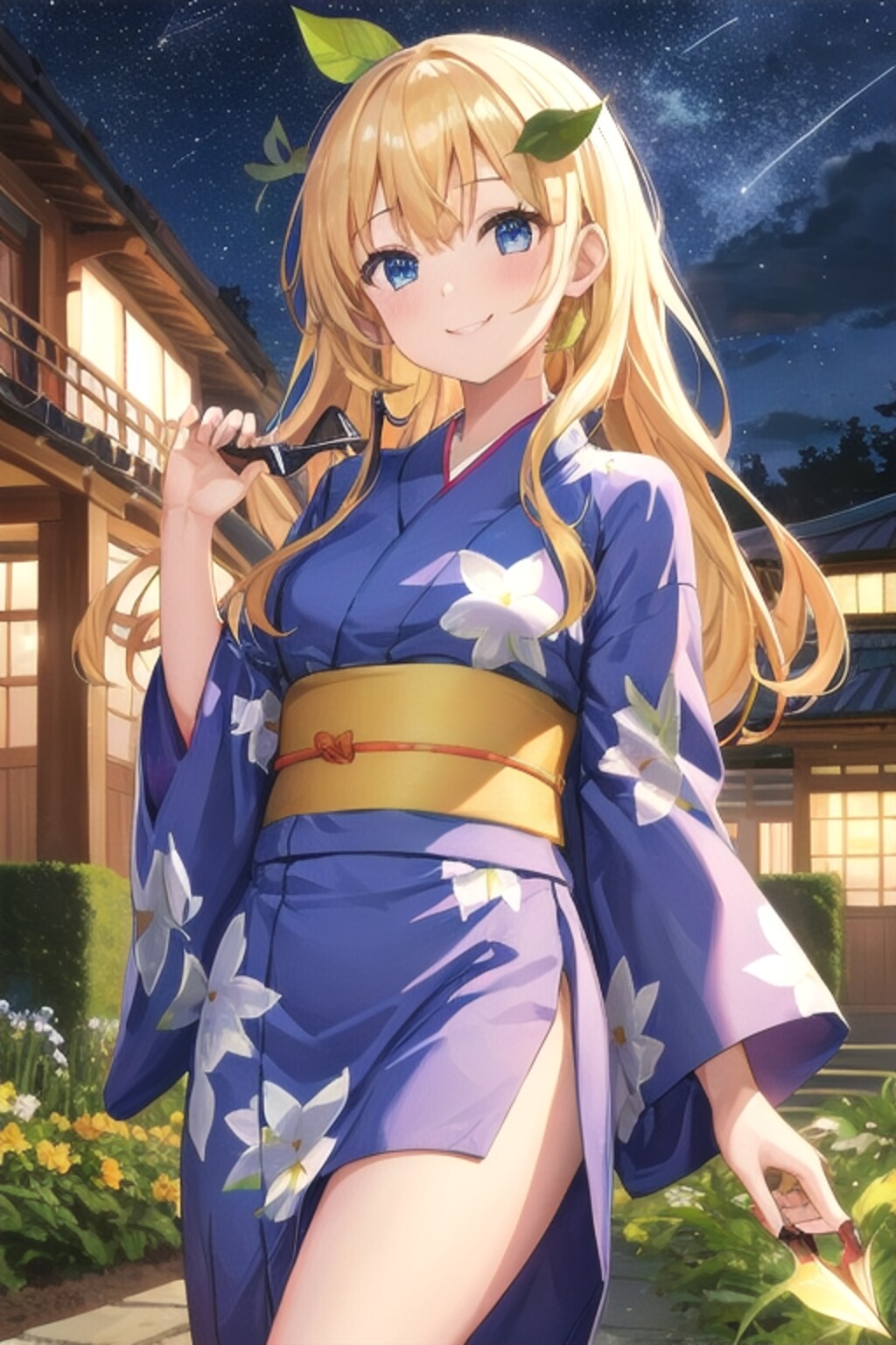 ちちぷいちゃんの浴衣で七夕前夜👘🎋