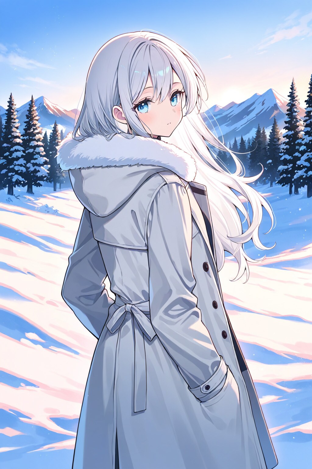 赤朱鷺色の雪原 | の人気AIイラスト・グラビア