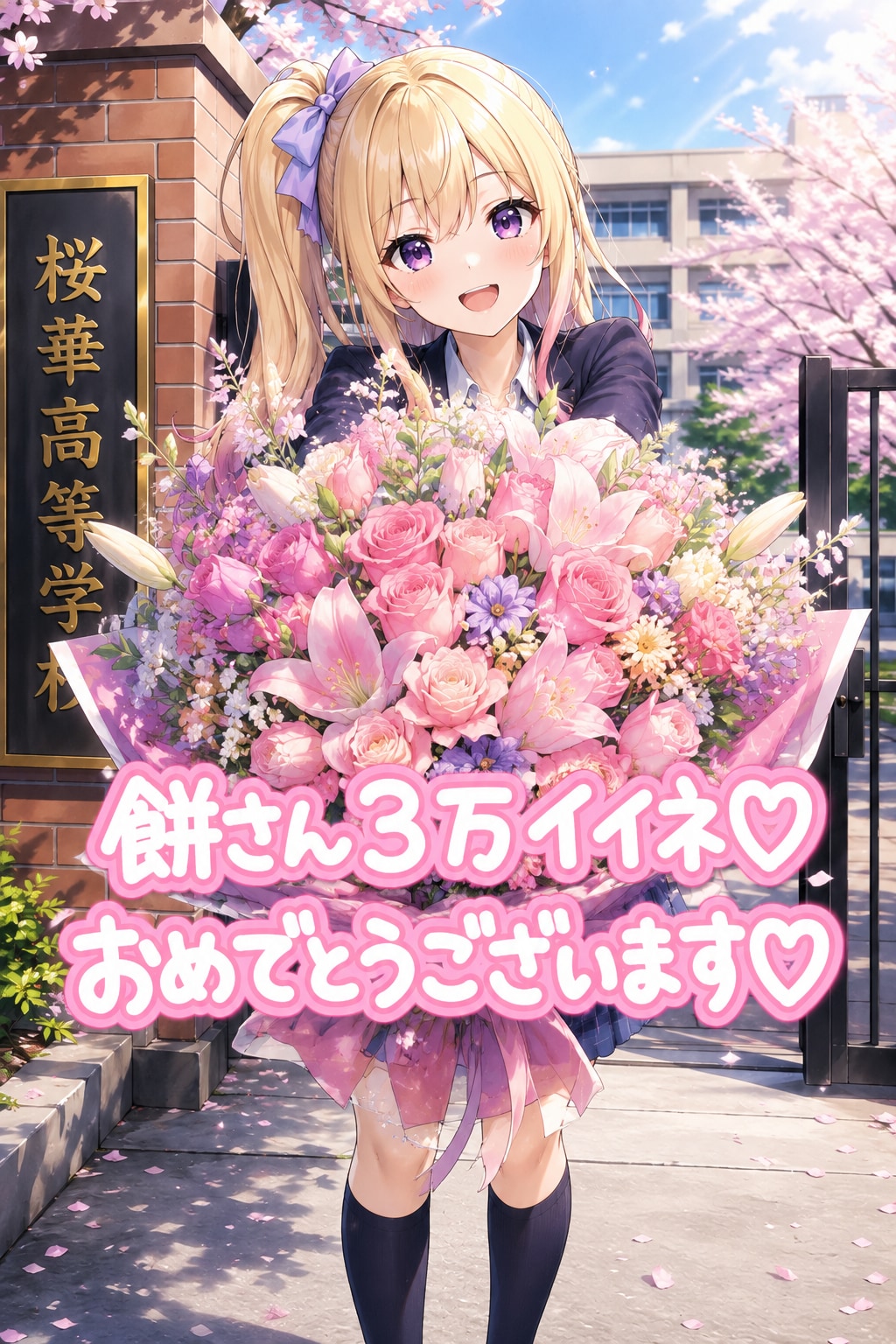 餅さんへ３万イイネ♥️おめでとうございます🎉
