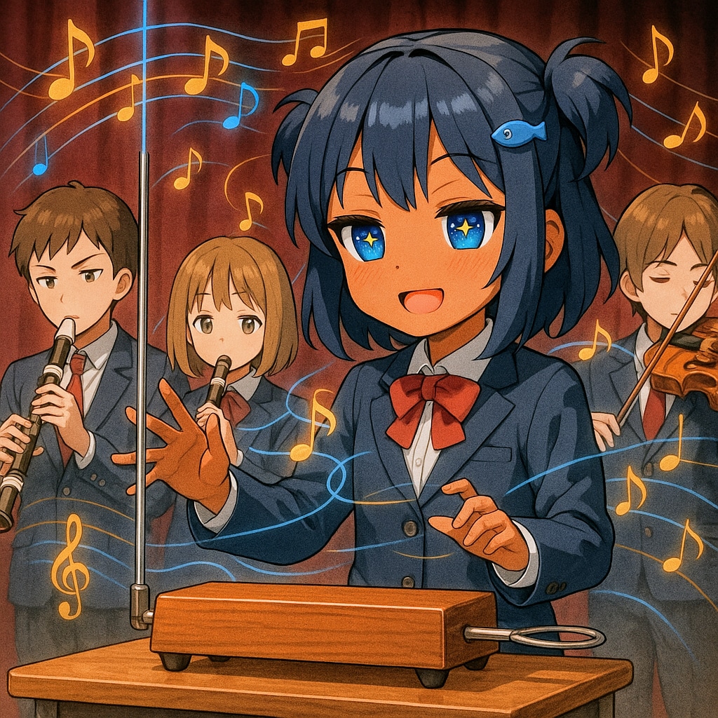 テルミンを弾くこなつちゃん