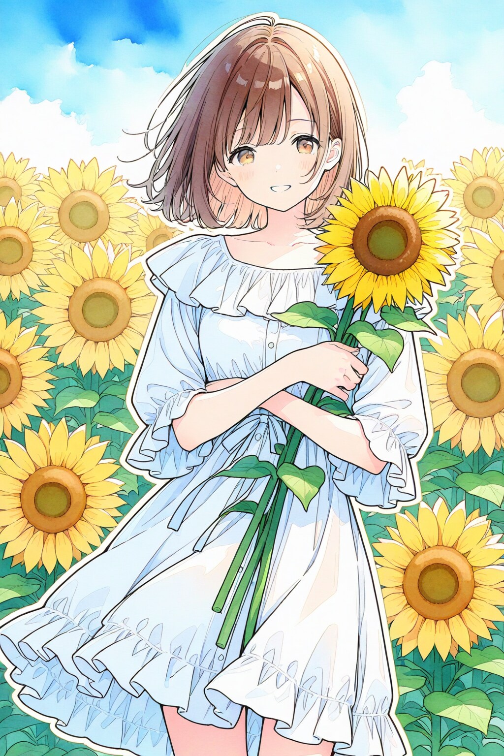 ひまわり。 | の人気AIイラスト・グラビア