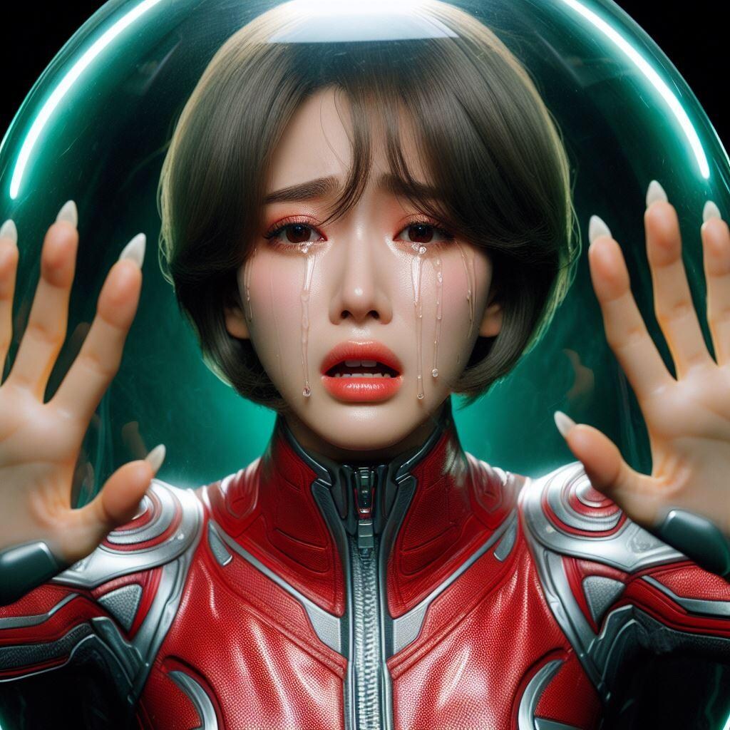 敗北したレッドレディはお仕置きカプセルの中に入れられて…#2
