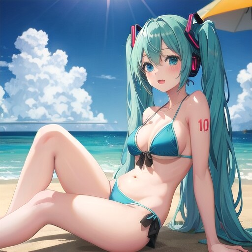 ビーチの癒しの天使