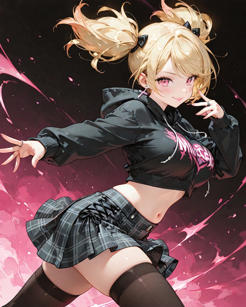 食い込む太ももとお腹