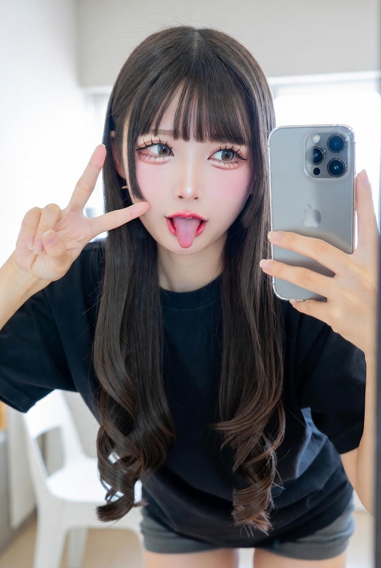 ベロ出しギャル