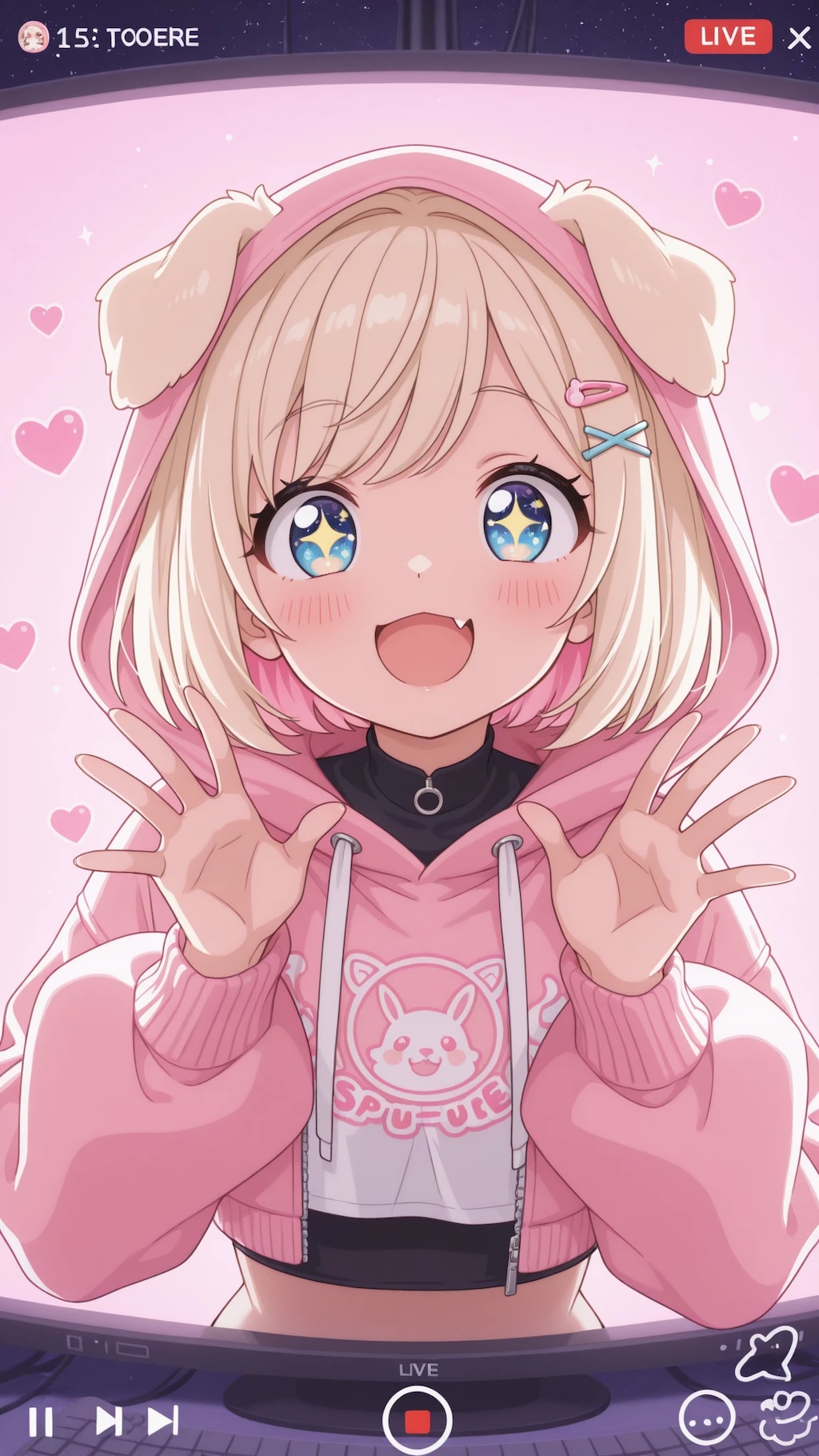 犬耳のVTuberちゃん