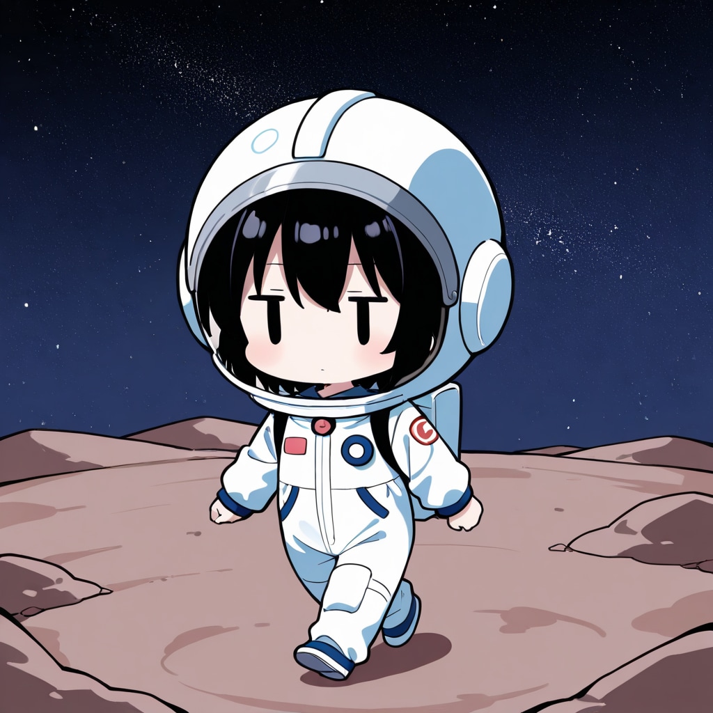 月面を歩く