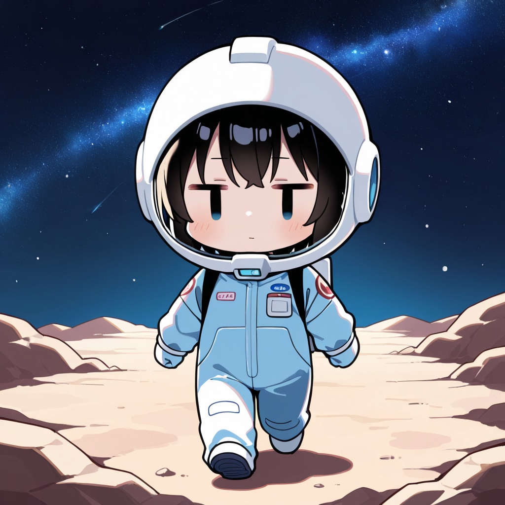 月面を歩く