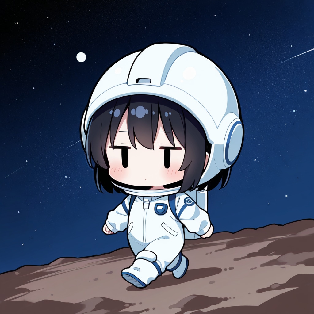 月面を歩く