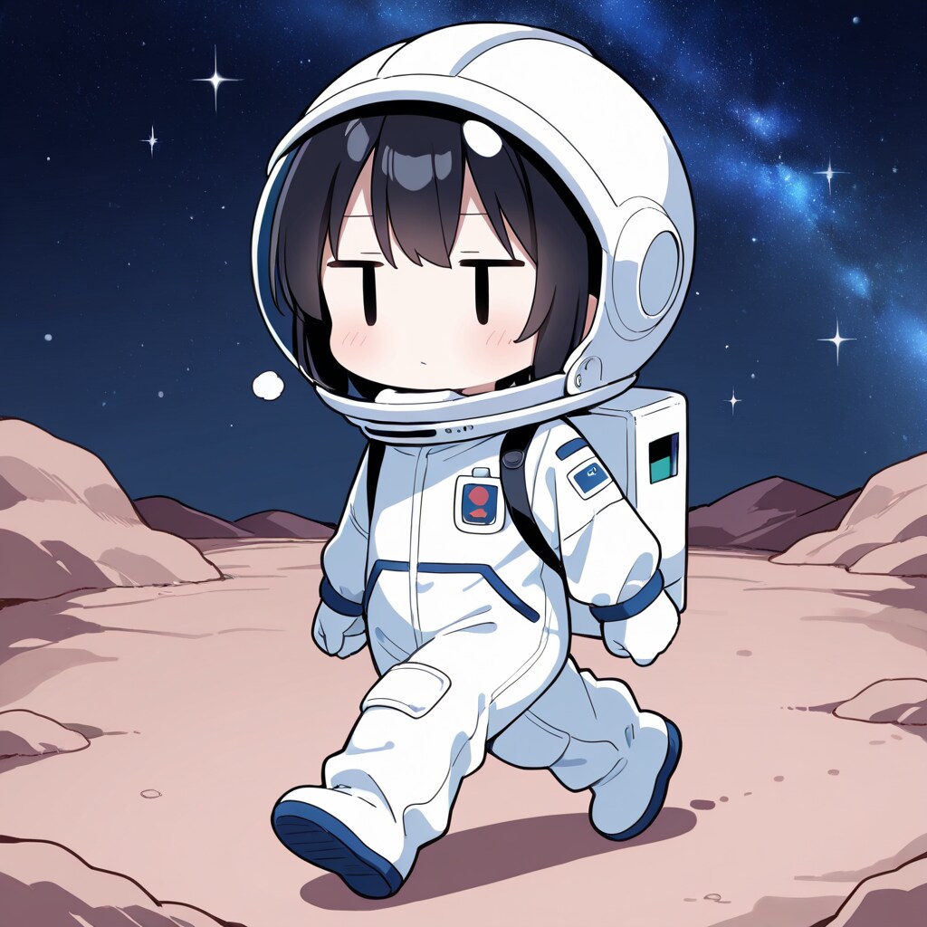 月面を歩く