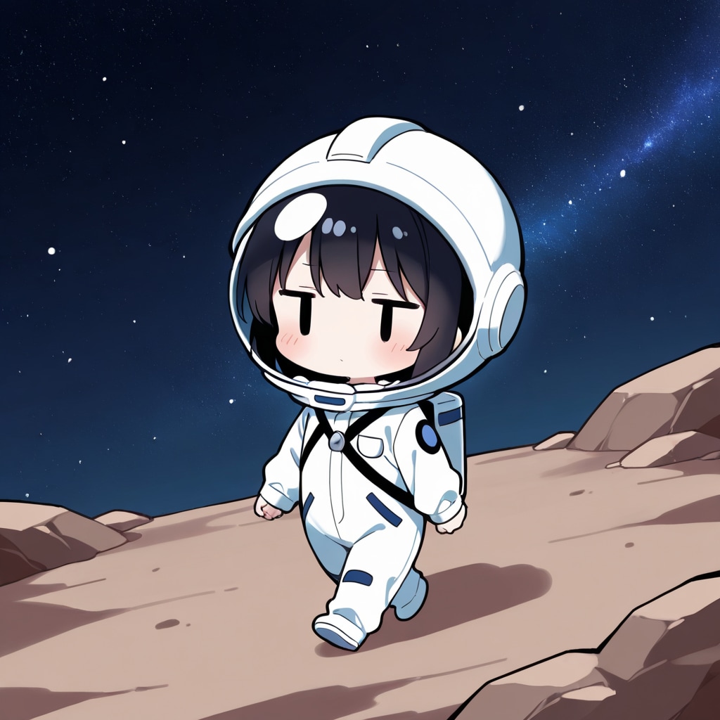月面を歩く