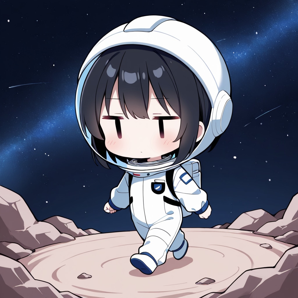 月面を歩く