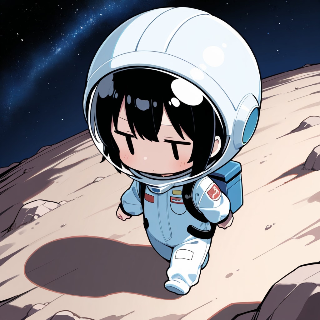 月面を歩く