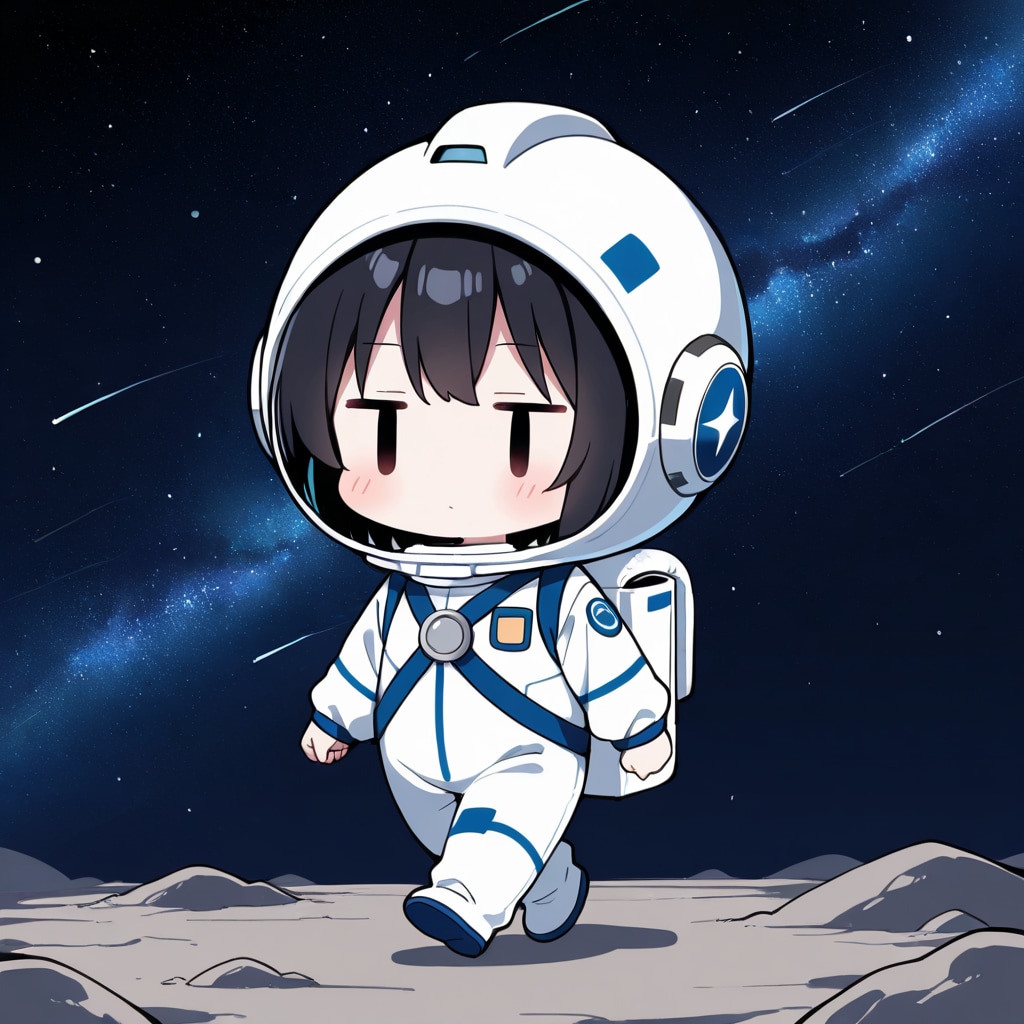 月面を歩く