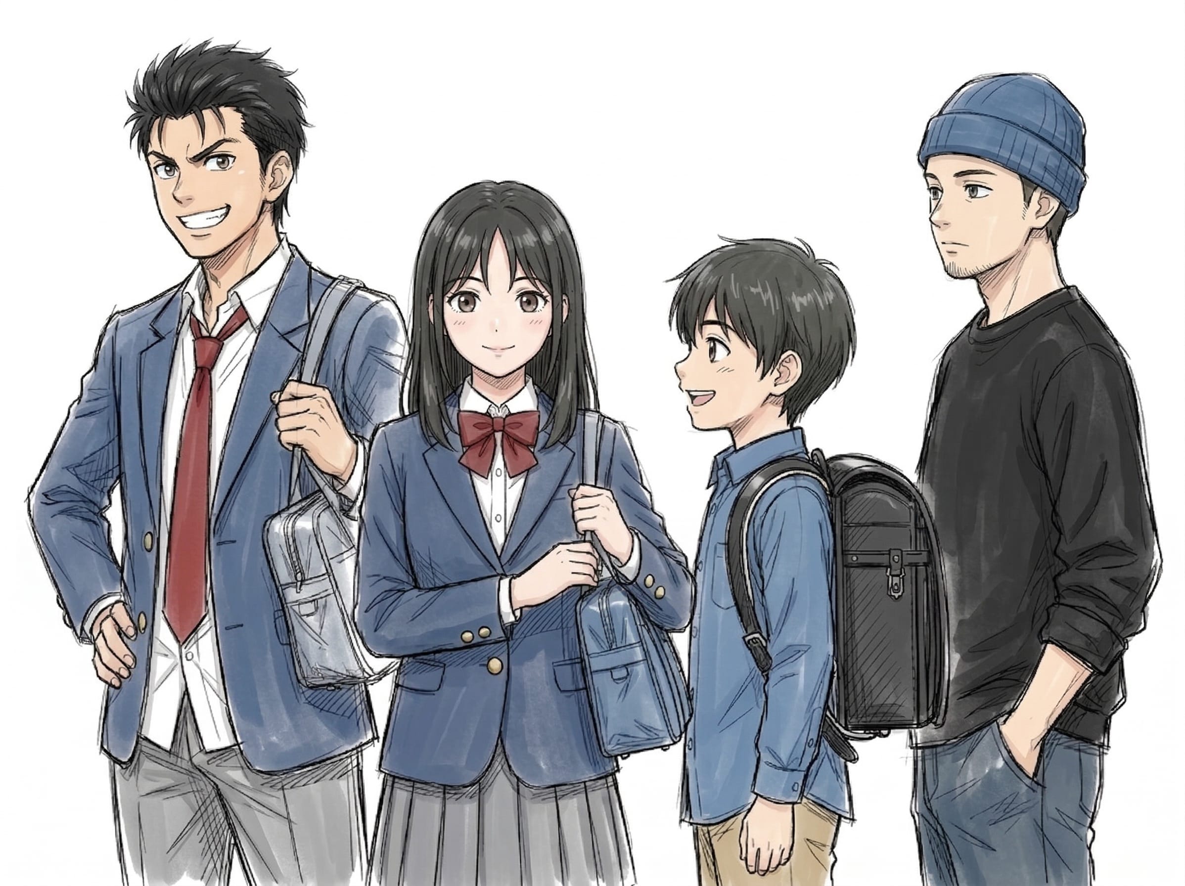 4人組 104 | の人気AIイラスト・グラビア