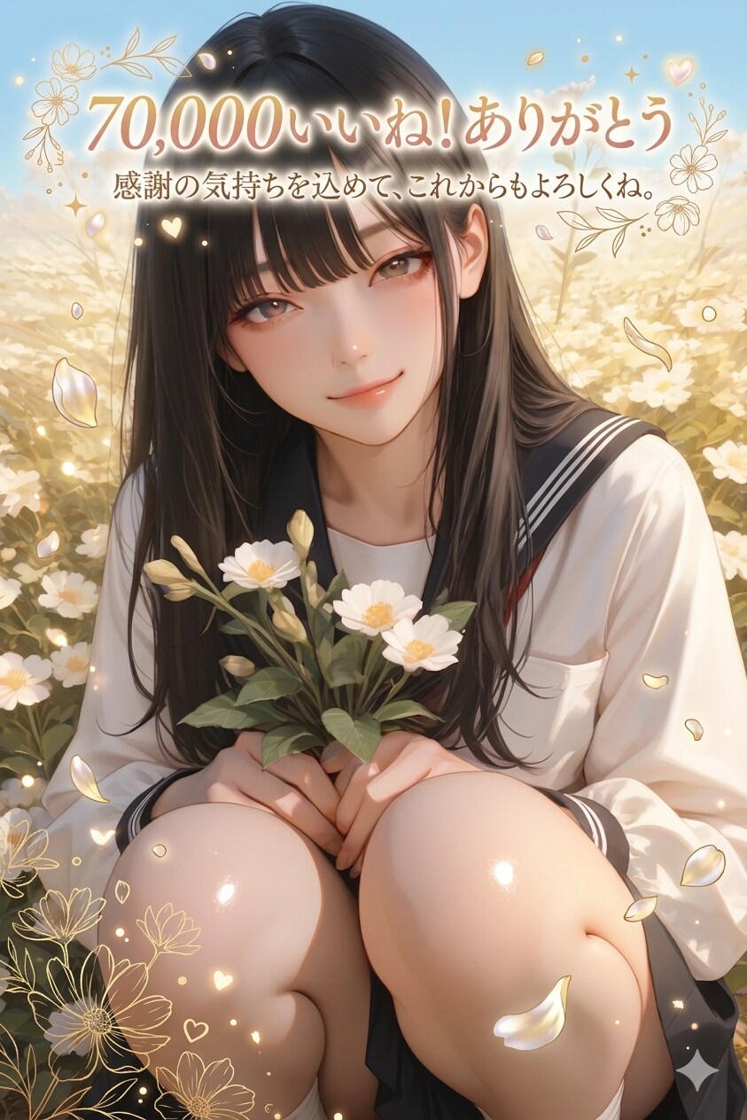 70,000いいね！ありがとう🙇