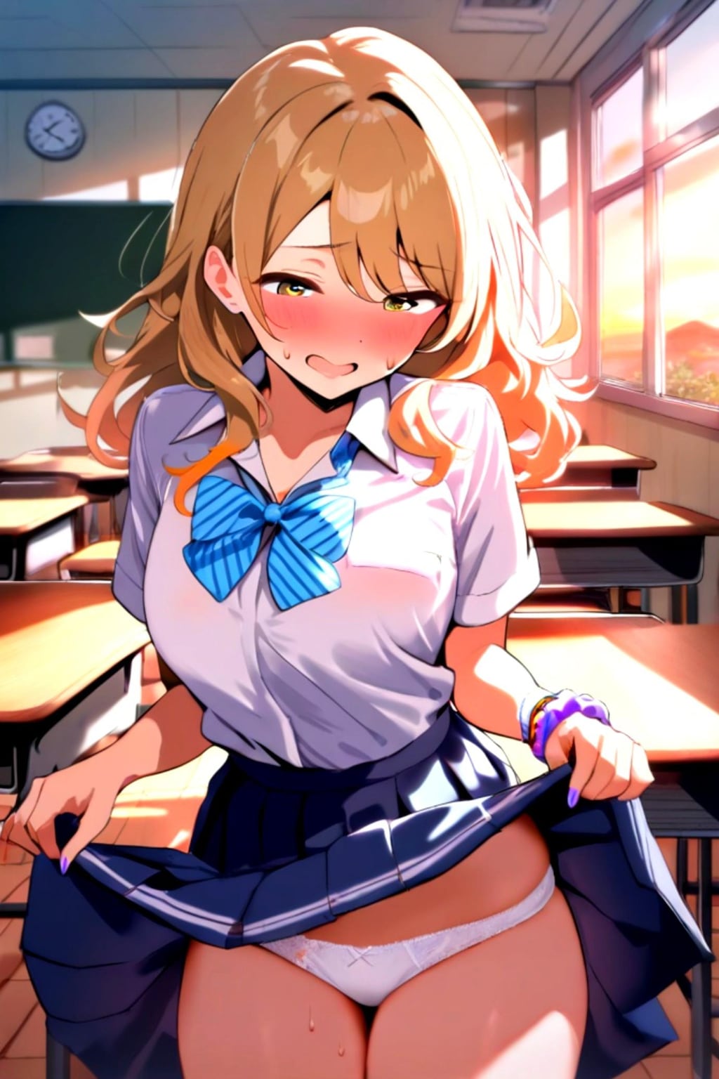 放課後の金髪ちゃん