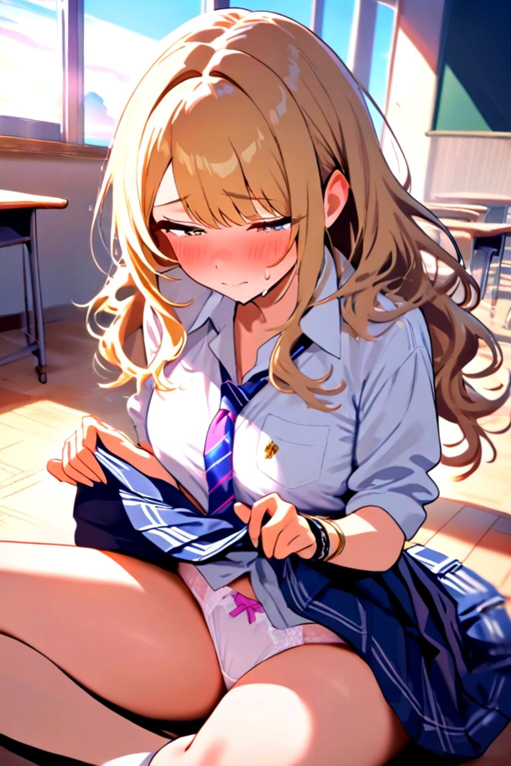 放課後の金髪ちゃん