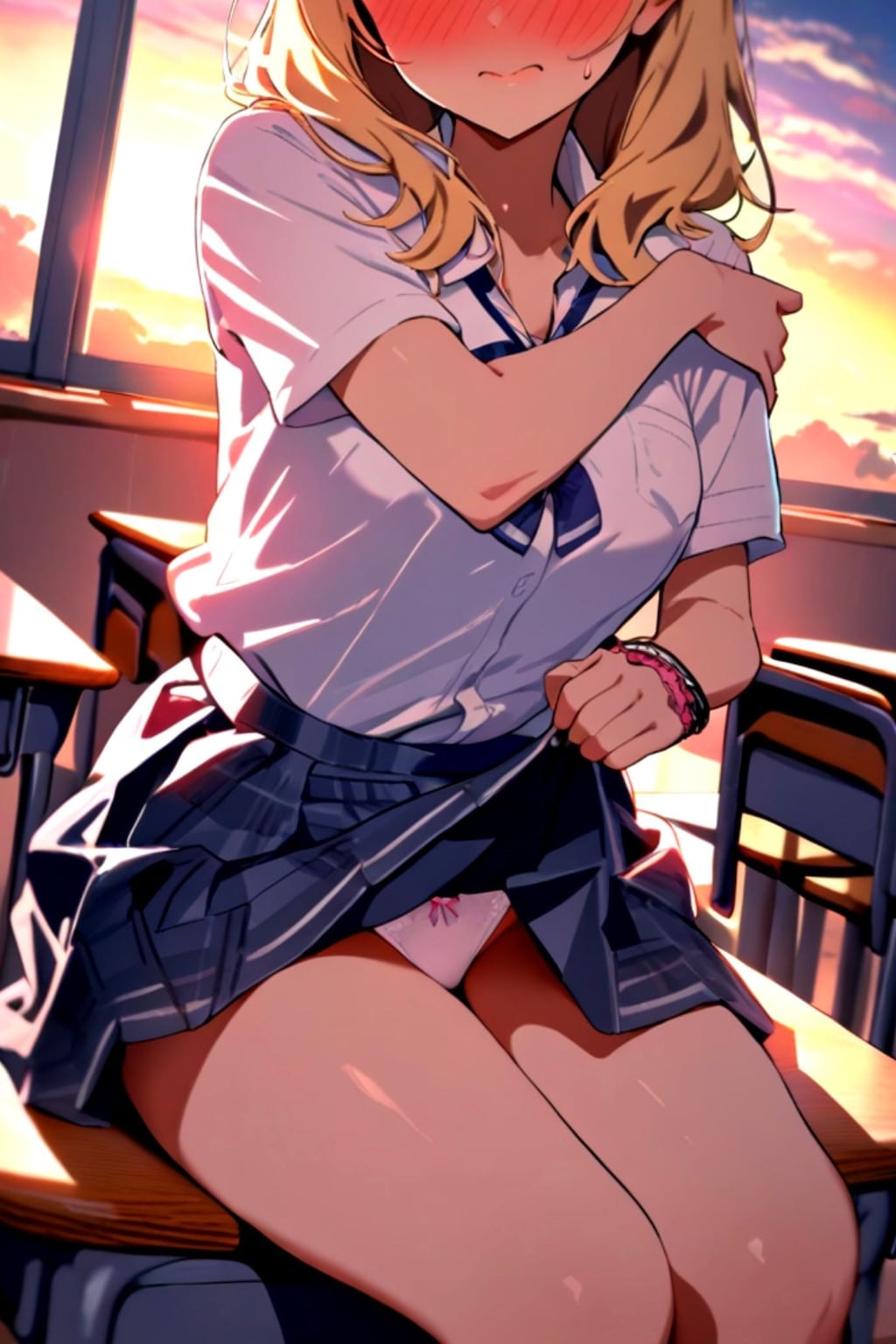 放課後の金髪ちゃん
