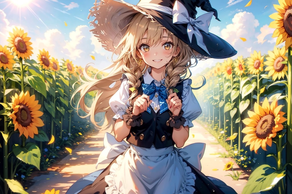 ひまわりの上に日は昇る