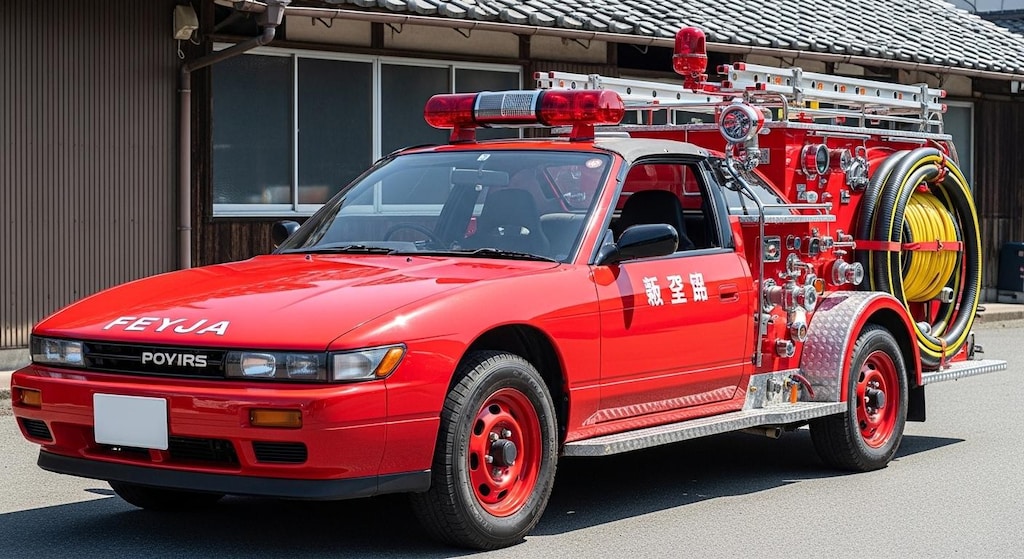S13シルビア消防車