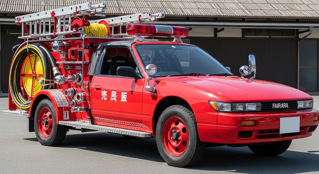 S13シルビア消防車