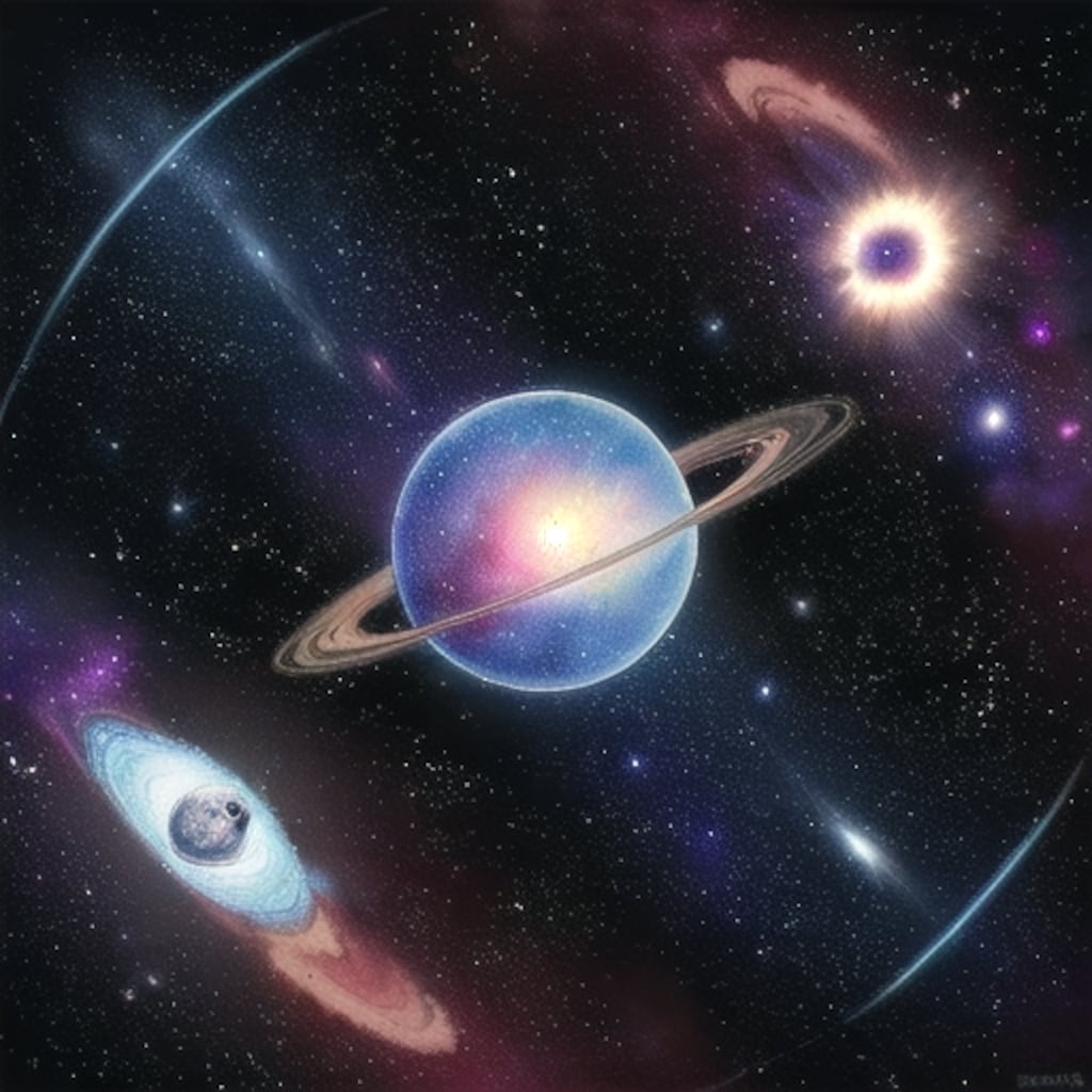 遥か彼方の宇宙空間
