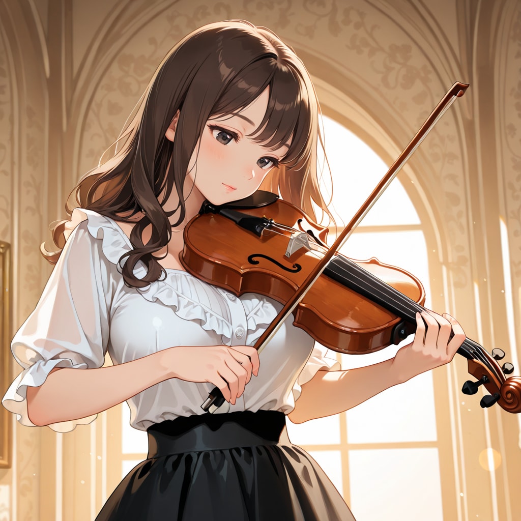 バイオリンのレッスン | の人気AIイラスト・グラビア